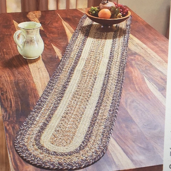 Other - Braided Jute Rustic Farmhouse Dining Table Runner